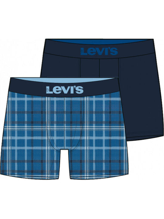 Men's Boxers Blue Combo Checkered 2Pack