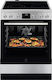 Electrolux Κουζίνα 73lt με Κεραμικές Εστίες Π59.6εκ. Inox
