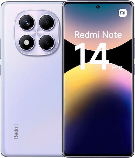 Xiaomi Redmi Note 14 Pro 4G NFC Dual SIM (8/256GB) Aurora Лилав