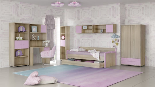 Set de Dormitor pentru Copii Maro Magazin online cu Pat pentru Saltea 90x190buc