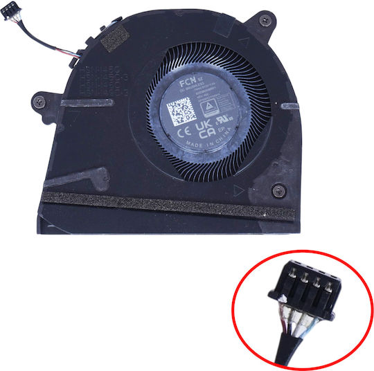Ανεμιστηράκι Laptop Cpu Cooling Fan Hp Elitebook 830 835 G9 G10 G11 Elite Series X360 1040 G9 G10 830 835 G9 G10 G11 6033b0098601 N08535-001 N02330-001 Uma 4pin Κωδ.81380