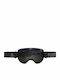Matt Ski & Snowboard Goggles Kids Black with Lens in Black Color