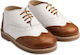 Babywalker Δετό Brogues Taufschuhe für Jungen Aus Leder Weiße