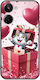 Valentine's Day Surprise Love Kitty Case Realme 10 4G Black TPU Black Silicone