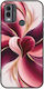 Valentine's Day Abstract Watercolor Love Nokia C22 Black TPU Black Silicone Case