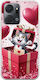 Θήκη Valentine's Day Surprise Love Kitty Honor X7a Flexible Tpu Διάφανη Σιλικόνη