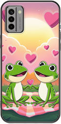 Valentine's Day Frogs In Love At Sunset Nokia G22 Black TPU Silicone Case Valentine's Day Frogs In Love At Sunset Nokia G22 Black TPU Silicone Case