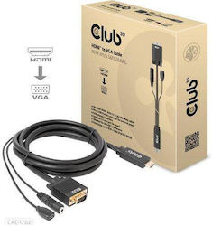 Club3d Hdmi To Vga Cable M M 2m/6.56ft 28awg