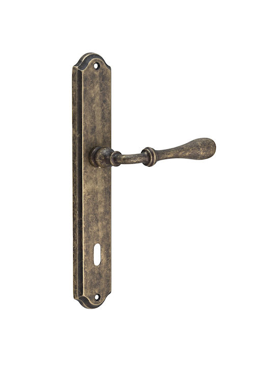 Door Handle Plate Brass Antique K370 Piece Left Front Door