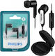 Philips SHE1405BK/10 În ureche Handsfree cu două căști cu mufă 3.5mm Negru