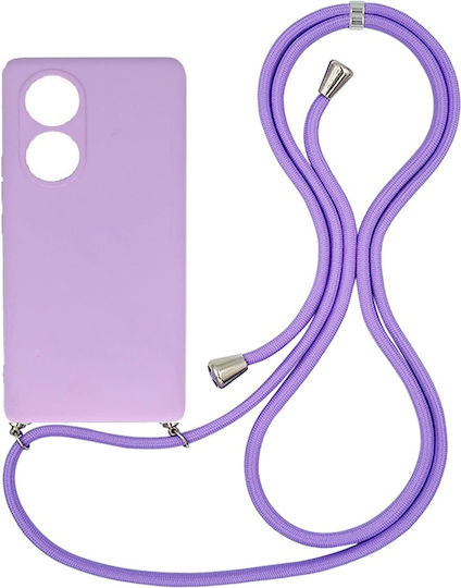 Back Cover Σιλικόνης Λουράκι Λιλά Tcl 50 5g