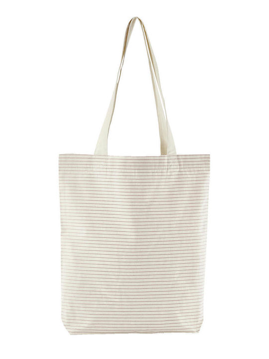 Striped Tote Organic Westford Mill W251 Red Stripe