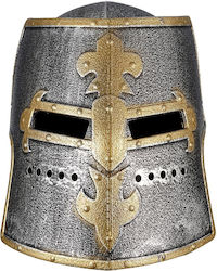 Carnival Knight Helmet Gray made of Plastic