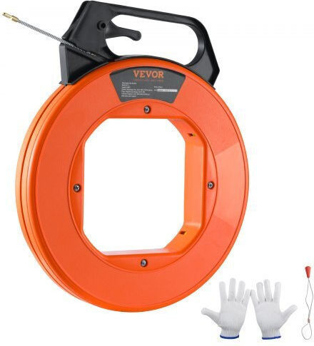 Vevor Fishing Tape 30.5m 4.8mm Cable Pulling Tool Fiberglass Djpyd316100ft6k90v0