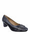 Leder Pumps Schwarz