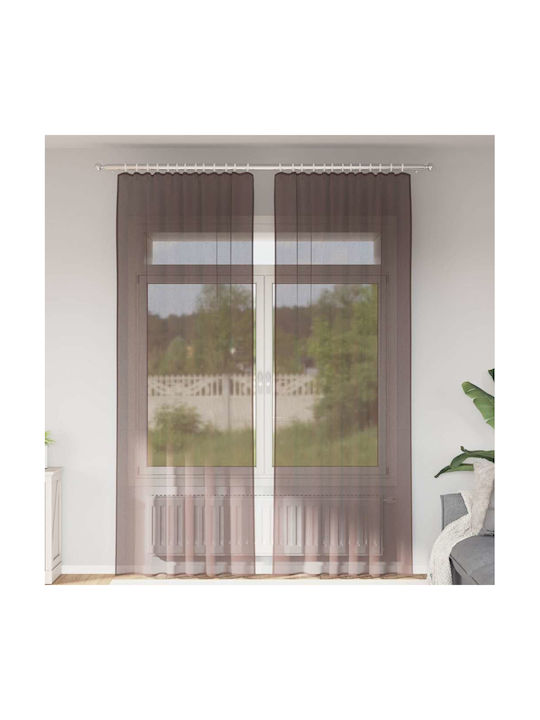 vidaXL Curtain Brown 140x260cm