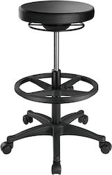 Spacetronik Wheeled Stool Black