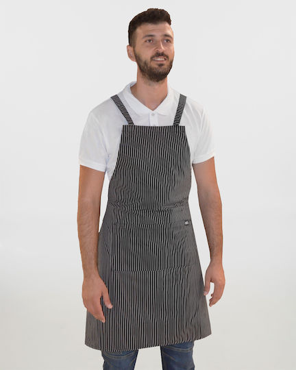Ayo Șorț Ospătar / Barista / Barman Corp întreg Negru