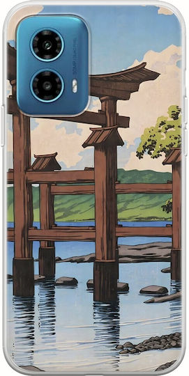 Ukiyo-e Lacul Tazawa Motorola Moto G34 5g TPU Flexibil Silicon Transparent
