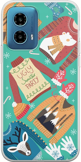 Ugly Sweater Party Motorola Moto G34 5g Flexible TPU Transparent Silicone