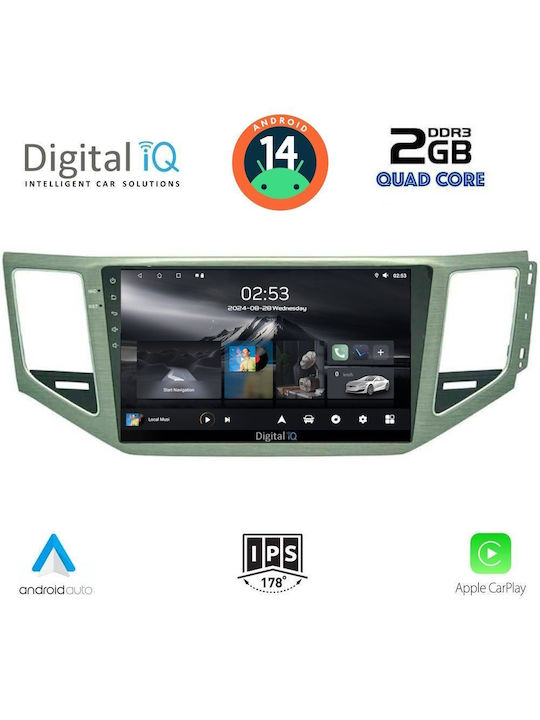 Digital IQ Автомобилна Аудио Система (Блутут/USB/WiFi/GPS/Apple-Carplay/Android-Auto) с Тъчскрийн 10"