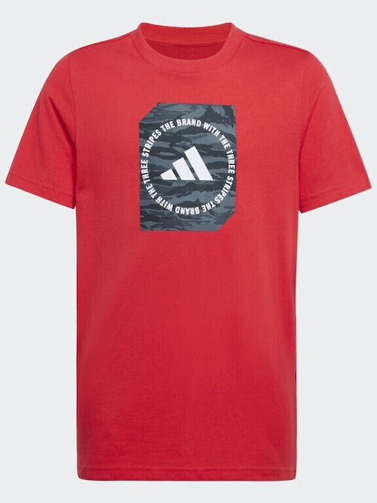 Παιδικό T-shirt Κόκκινο Camo Box