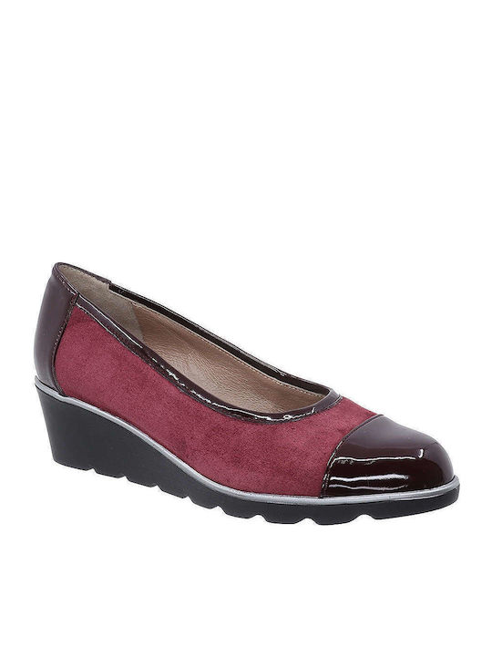 Milaneza Pumps Burgundisch