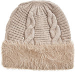 Verde Beanie Γυναικείος Σκούφος Πλεκτός σε Καφέ...
