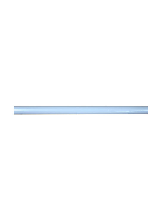 Grace Metallic Curtain Pole Single Φ19mm 240cm White Mat