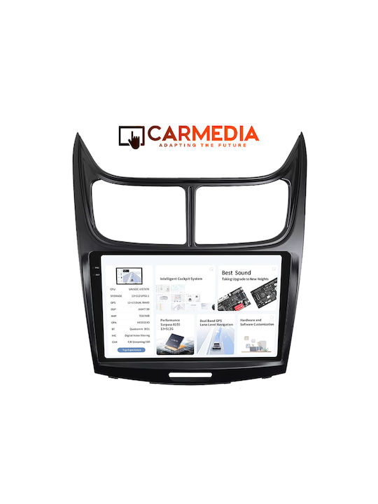 Carmedia Ηχοσύστημα Αυτοκινήτου για Chevrolet Sail Chevrolet Sail 2009-2014 (Bluetooth/USB/AUX/WiFi/GPS/Apple-Carplay/Android-Auto) με Οθόνη Αφής 9.5"