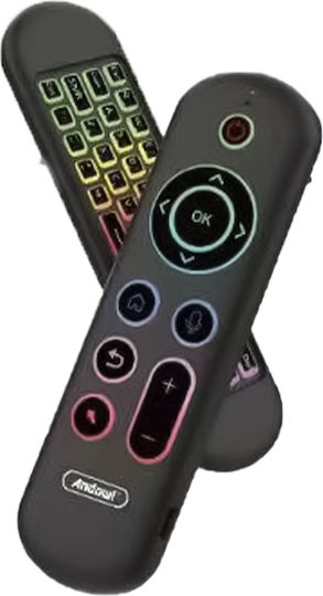 Andowl Συμβατό Τηλεχειριστήριο Airmouse Qk620 για Τηλεοράσεις