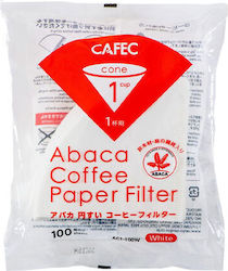 Cafec 100 Φίλτρα Καφέ Χάρτινα