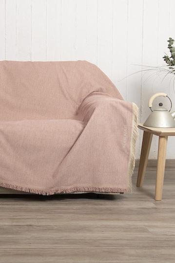 Naf Naf Highline Zweisitzer-Sofa Überwurf P180xM250cm Pulver Naf Naf Highline Zweisitzer-Sofa Überwurf P180xM250cm Pulver