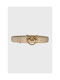 Pinko Leather Women's Belt Beige