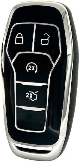 Προστατευτική Θήκη Tpu Smartkey Κλειδιού Τύπου Ford 4 Κουμπιά