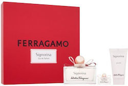 Salvatore Ferragamo Signorina Дамски Комплект с Лосион за тяло Salvatore Ferragamo Signorina Дамски Комплект с Лосион за тяло