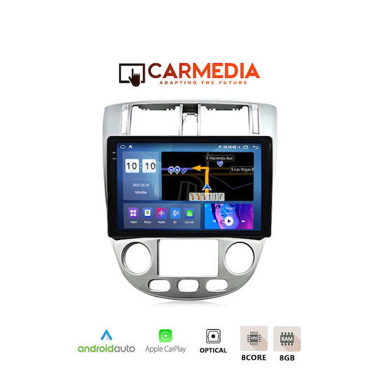 Carmedia Ηχοσύστημα Αυτοκινήτου για Chevrolet Lacetti 2005 (Bluetooth/USB/AUX/WiFi/GPS/Apple-Carplay/Android-Auto) με Οθόνη Αφής 10.36"