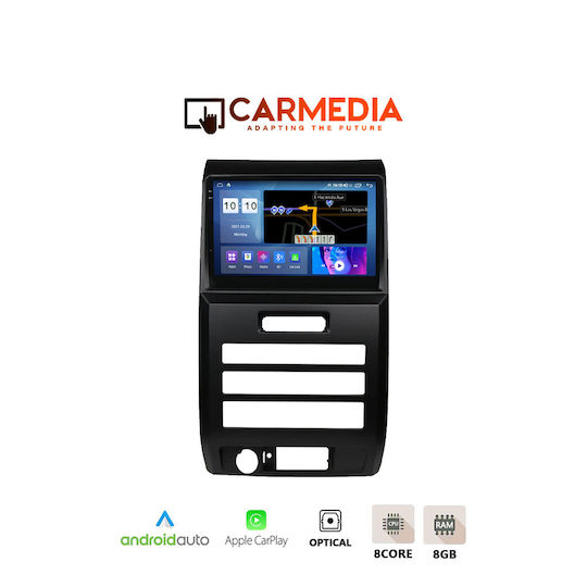 Carmedia Автомобилна Аудио Система (Блутут/USB/AUX/WiFi/GPS/Apple-Carplay/Android-Auto) с Тъчскрийн 9.5"