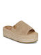 Flache Sandalen für Damen in Beige Farbe