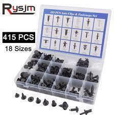 Car Plastic Fasteners Clips Set 415pcs Ford-Nissan-Hyundai-BMW-Honda 18 Designs