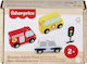 Fisher Price Fisher Price Baby Aktivitätsspielzeug Fahrzeug Pack 4-teilig aus Holz für 24+ Monate