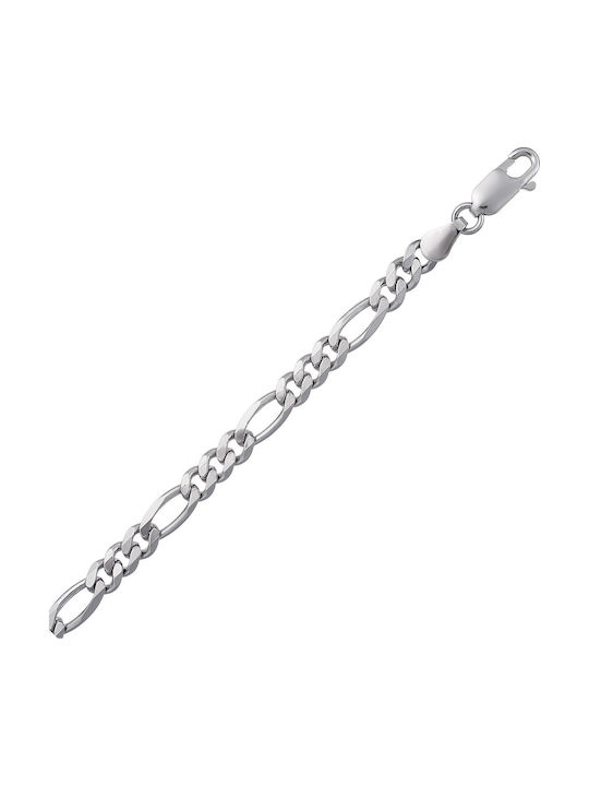 Croma Catene Silver Chain Neck Thin Thickness 4.55mm and Length 60cm