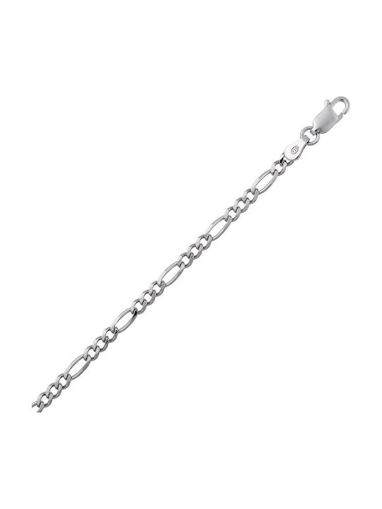 Croma Catene Silver Chain Neck Thin Thickness 2.98mm and Length 60cm