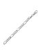 Croma Catene Silver Chain Neck Thin Thickness 4.55mm and Length 65cm