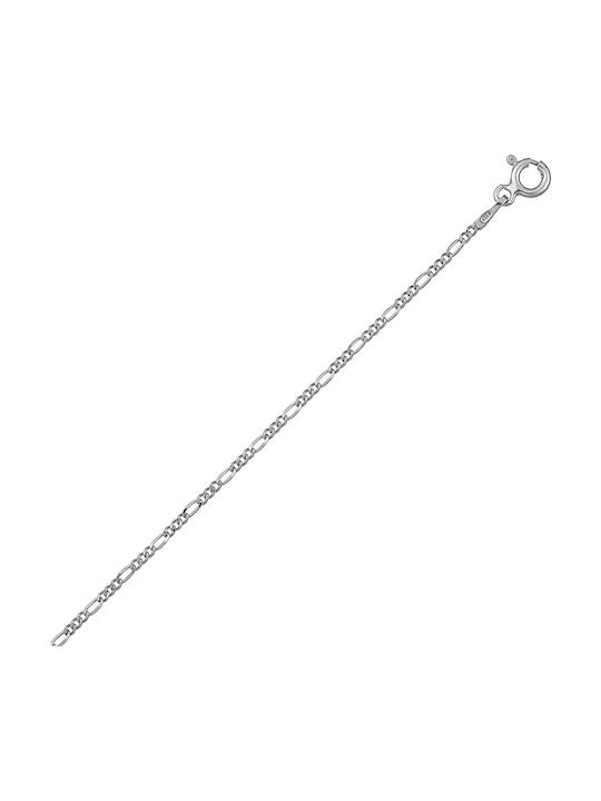 Croma Catene Silver Chain Neck Thin Thickness 1.4mm and Length 55cm