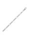 Croma Catene Silver Chain Neck Thin Thickness 2.98mm and Length 50cm