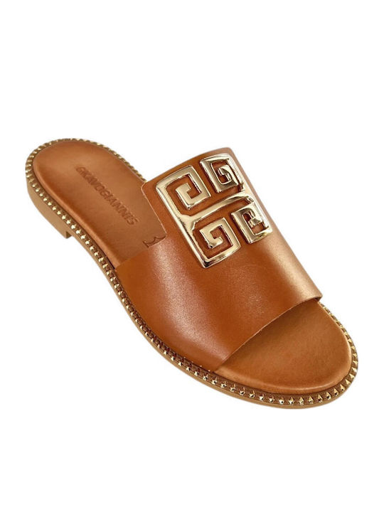 Sandale Casual Damă Din Piele Tabac Maro