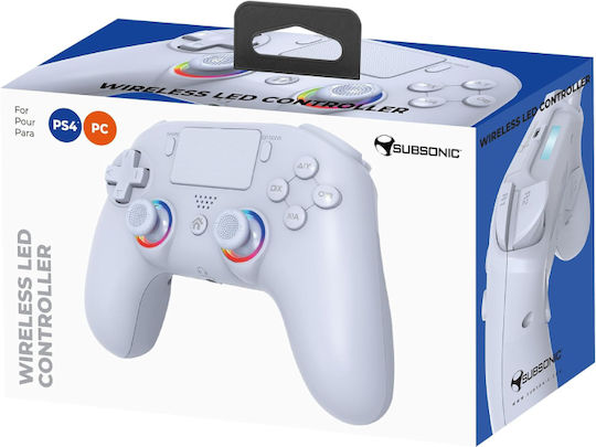 Subsonic Ασύρματο Gamepad για PC / PS4 Πολύχρωμο