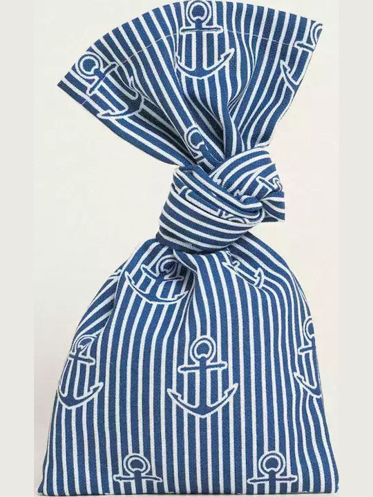 Rectangular Favor Large Anchor Design Blue Striped 12cm X 38cm 387212 Ntampoudis Ntm-387212