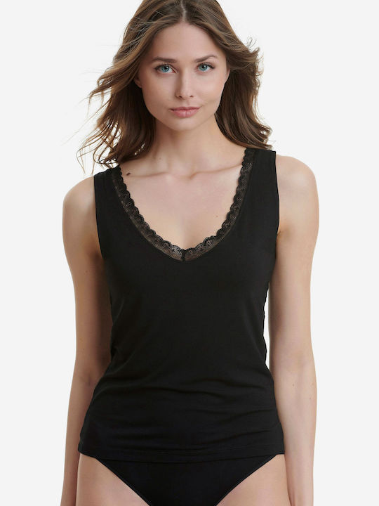 Women's Sleeveless T-Shirt Beige